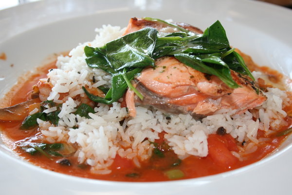 Salmon with Rice 