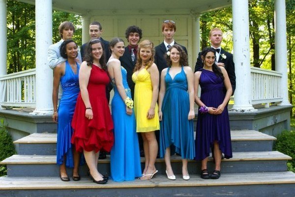 Clark and friends before prom