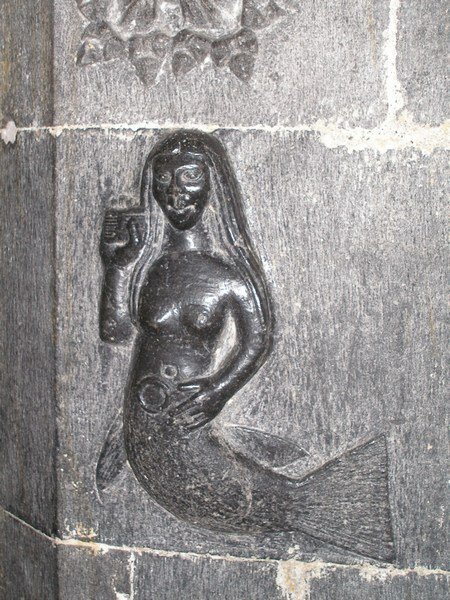 Mermaid inside Clonfert Cathedral