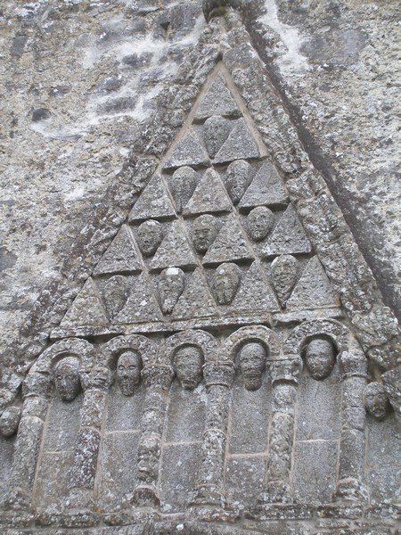 Triangles above Clonfert doorway