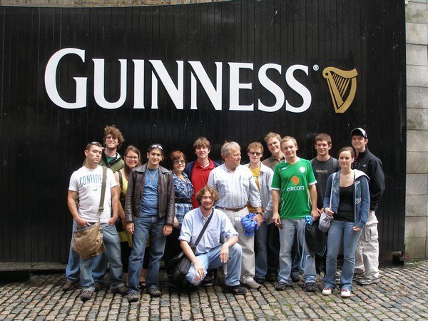 Our group at the Guinness Storehouse