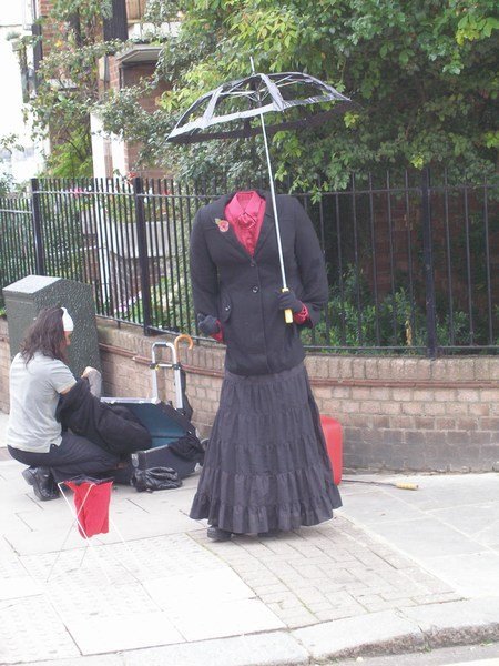 Headless Woman on Portobello Road