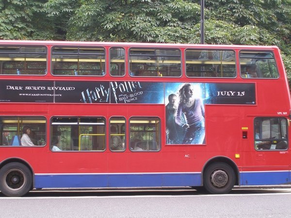 Bus with Harry Potter poster