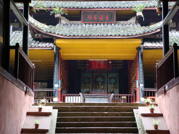 A one of the numerous temples on the mountain