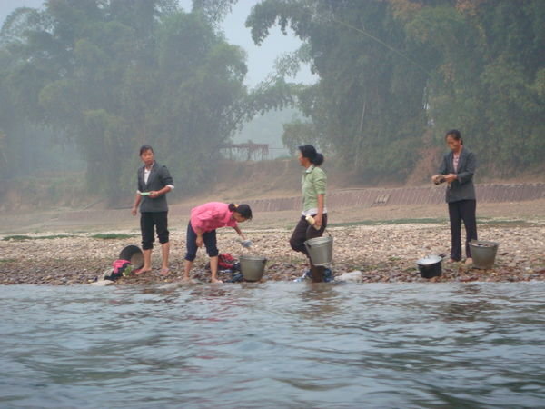 Locals doing their washing