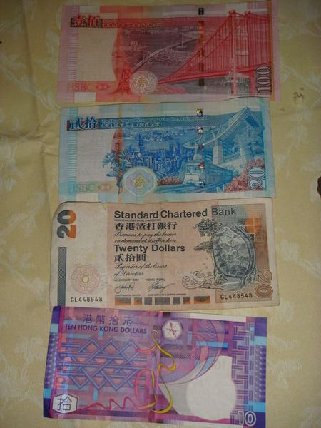 Colourful money