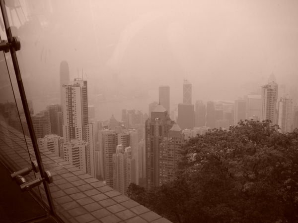 A view from Victoria Peak across the Harbour