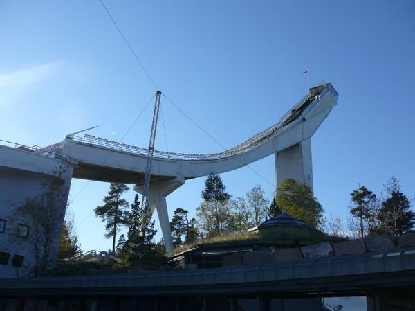the ski jump and viewing tower