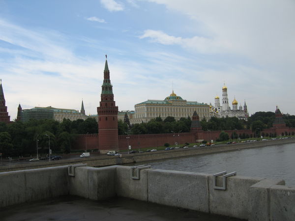 Kreml set fra Moskvafloden