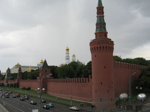 Kreml set fra Moskvafloden