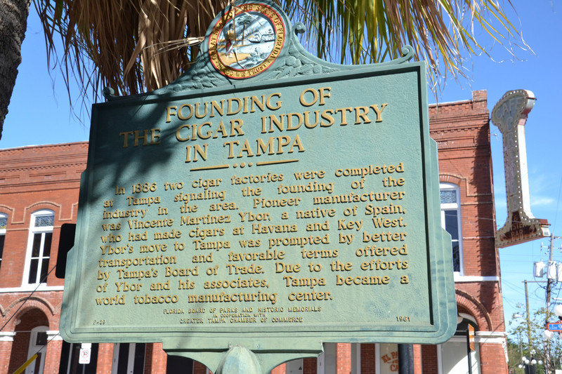 Cigar Industry in Tampa Historical Marker