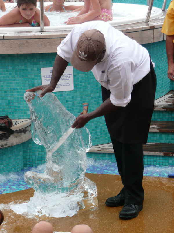 Ice Carving Demonstration