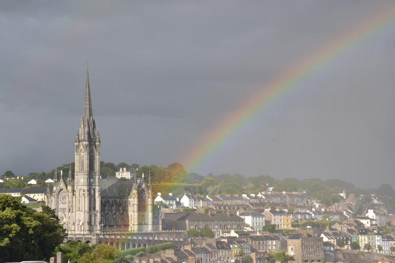 Rainbow Touches St. Coleman's Cathedral