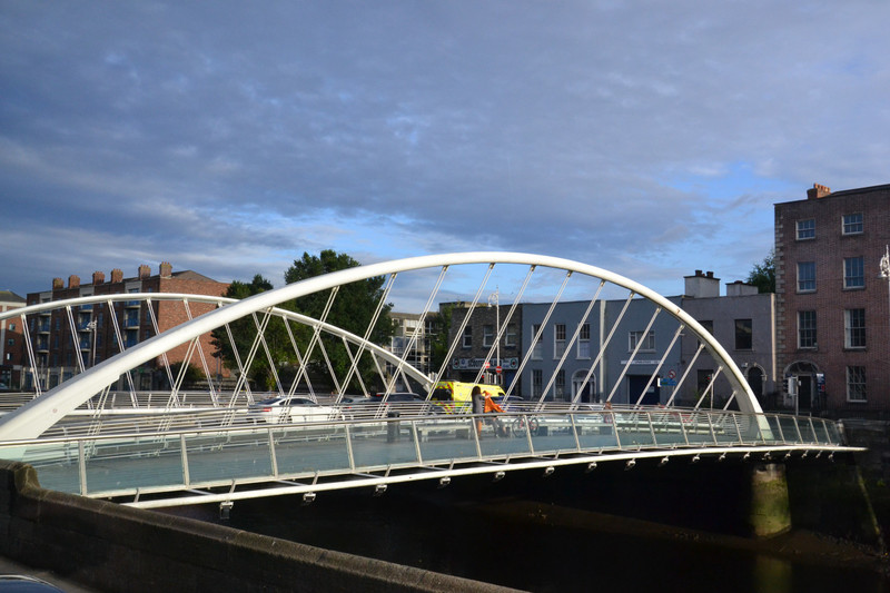 James Joyce Bridge on the River Liffey