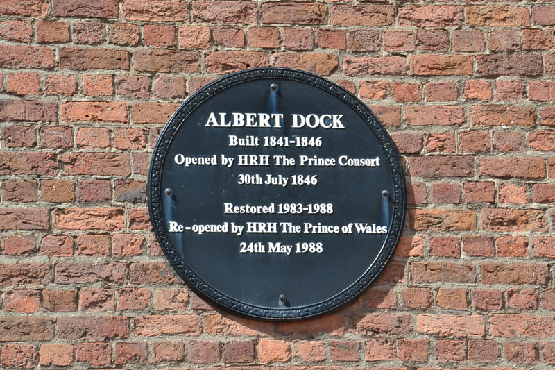 Albert Dock Dedication Plaque 