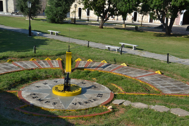 Sundial in the Plaza de Armas