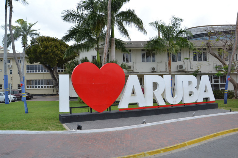 I ♥︎ Aruba Sign Photo