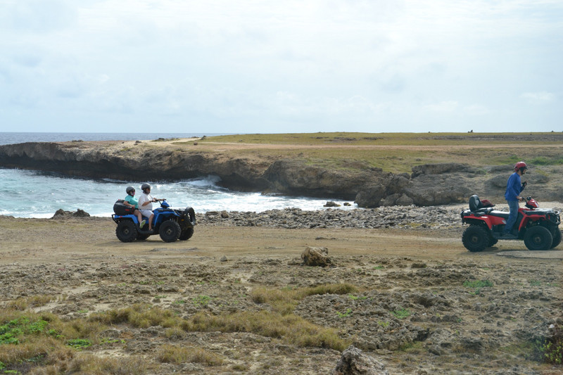 ATV riders at Andicuri Bay