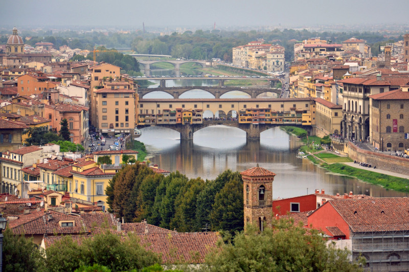 The Arno and the Ponte Vecchio