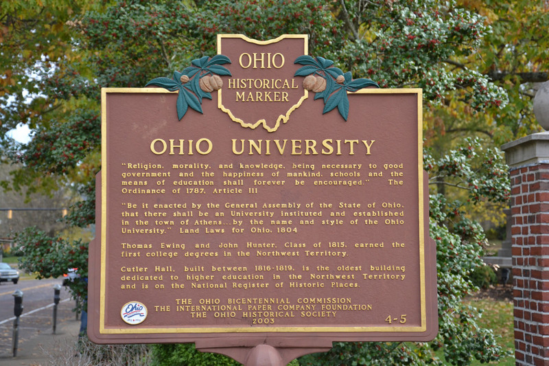 Ohio University Historical Marker