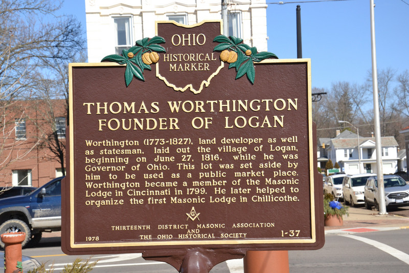 Thomas Worthington Historical Marker
