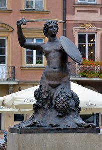 Warsaw Mermaid Sculpture