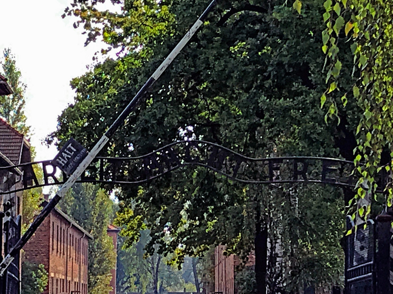 Entering Auschwitz I