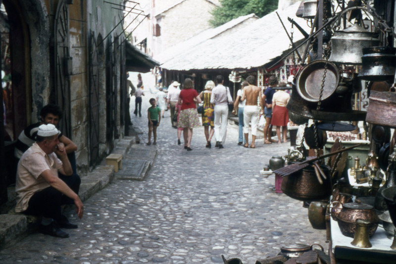 Bazaar in Old Town Mostar 