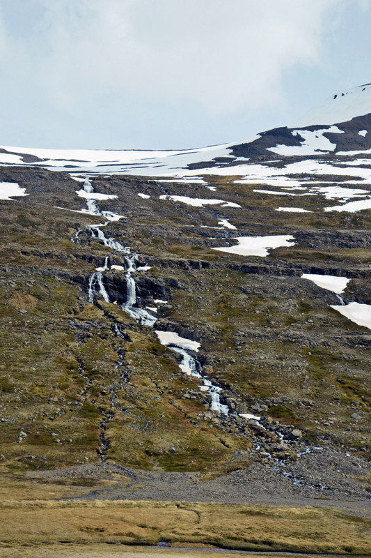 Waterfall in the Reyðarfjörður Region