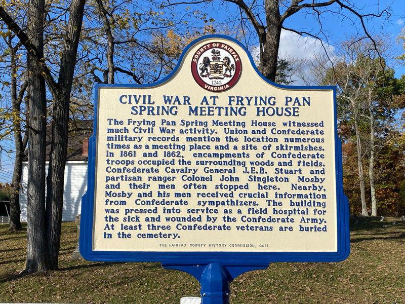 Frying Pan Meeting House Historical Marker