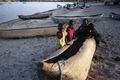 Mokoro (dug-out canoe) trainees
