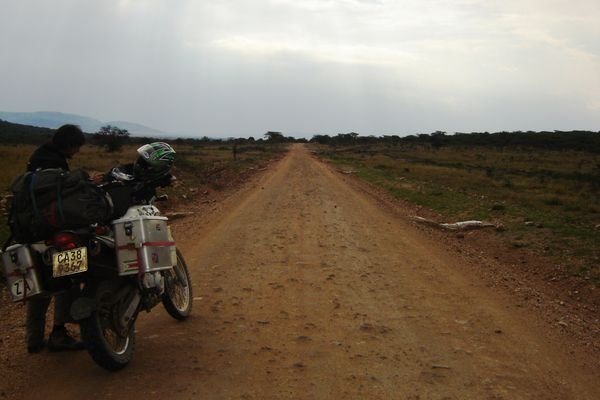 Entering Masai Mara N.P
