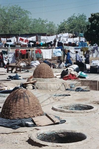 The Indigo Dye Pits in Kano, northern Nigeria.