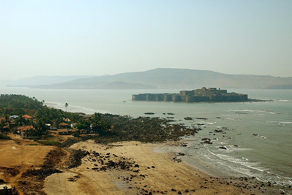 Janjira fort seen the coastline!!!!!