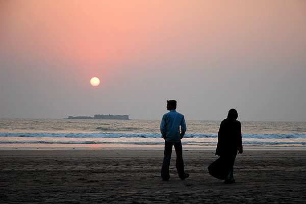 Sunset at Murud beach