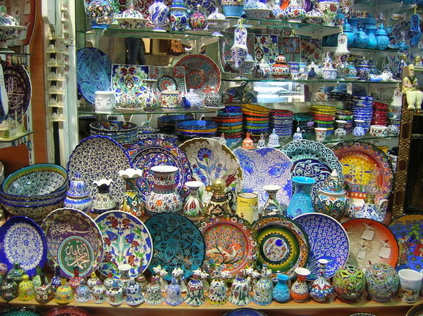 Grand Bazaar pottery shop, Istanbul