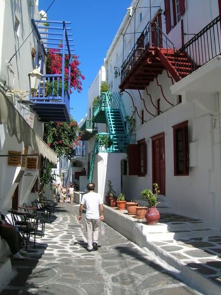 Street scene Myconos - Greece