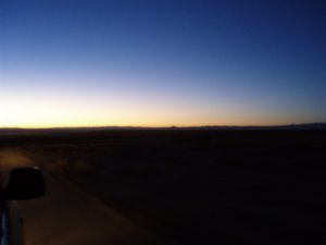 Lever de soleil sur le desert de sel - Sun rise on the salt flat