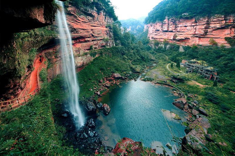 China-Wulong-waterfall-mountain-c492
