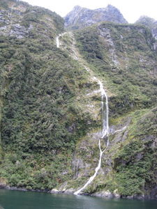 One of many waterfalls in the sound