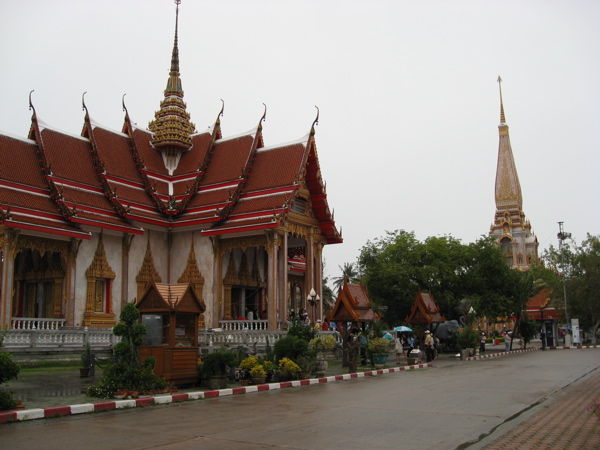 One of the Buddhist temples 