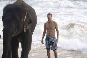 Marc gets the elephant out of the surf