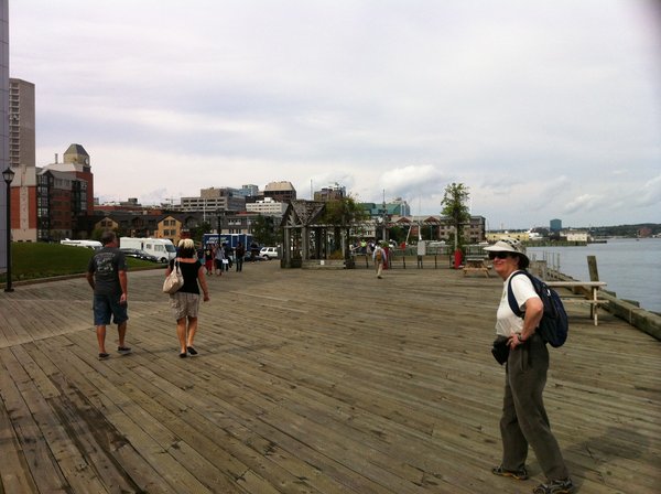 Walking on the wharf