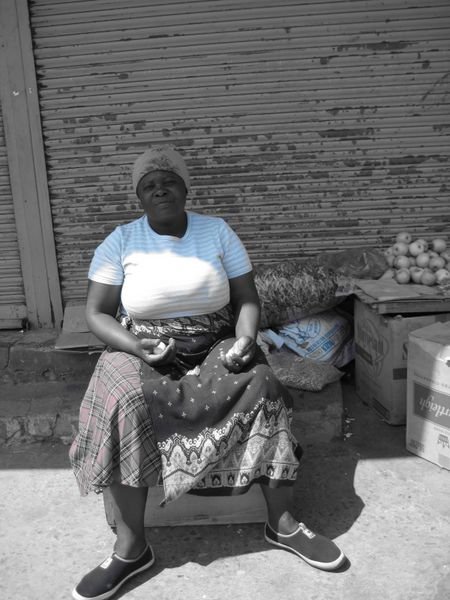 A women in the market in Soweto