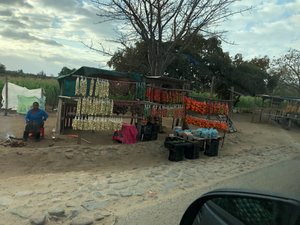 One of many such veggie stands along the road