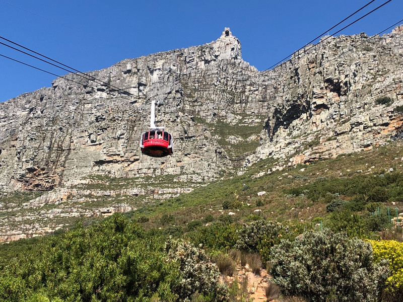 Table mountain from below