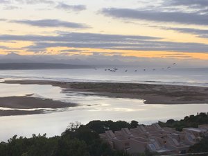 Morning view from my room in Plett
