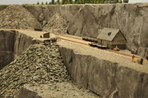 Welsh slate mine model railway