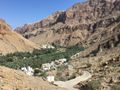View down the valley of Wadi Tiwi