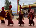 Red hat Buddhist sect dance